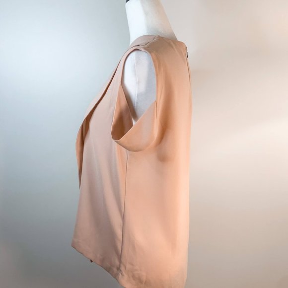 BCBGMaxAzria Bethy Asymmetrical Rose Blouse Size XS - Picture 6 of 9